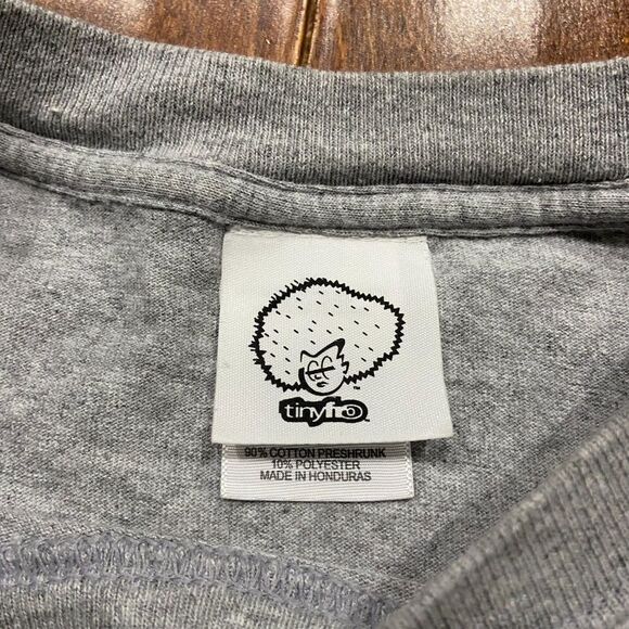 Tiny Fro Y2K Vintage Motorcycle Hip Hop Grey Green Cotton T-Shirt Men's Size XL - Picture 6 of 8